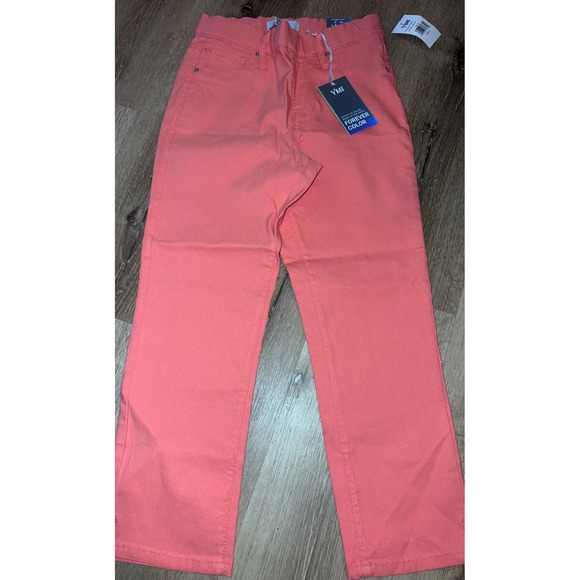 YMI Hyperstretch Pull On Capri Forever Color Small Melon Cropped Pants Small - Picture 1 of 4